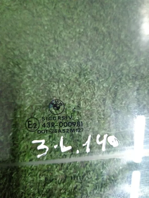 Стекло двери BMW 5-Series 2001 51348189257 E39, заднее левое