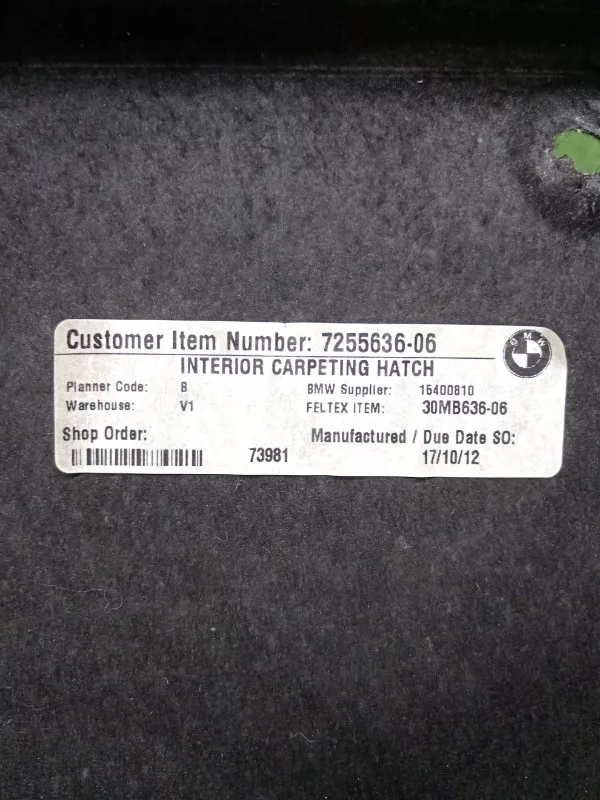 Обшивка крышки багажника BMW 3-Series 2012 51497255636 F30