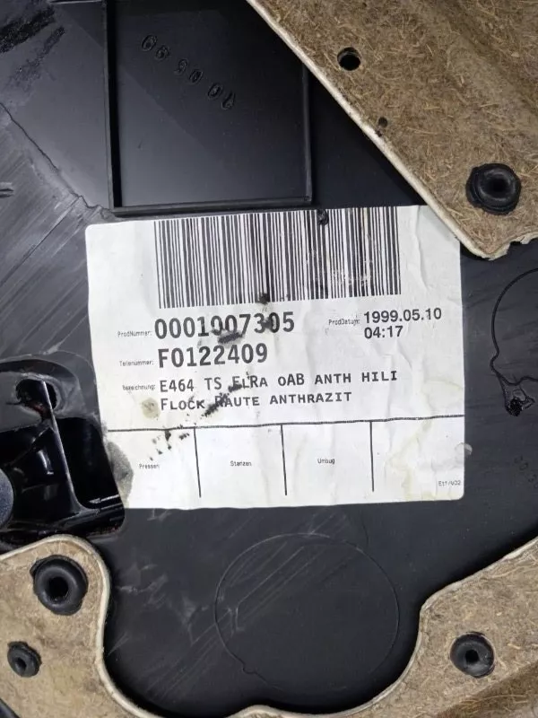 Обшивка двери BMW 3-Series 1999 51428224537 E46, задняя левая