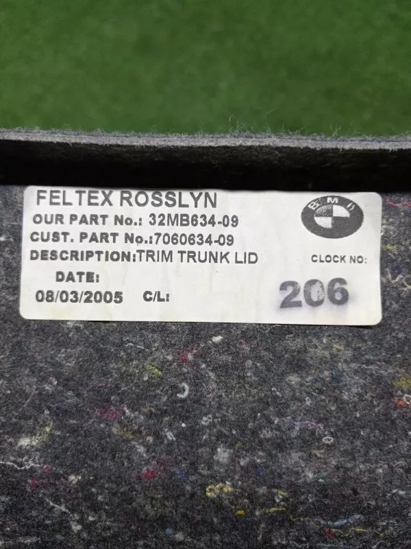 Обшивка крышки багажника BMW 3-Series 2005 51477201796 E90