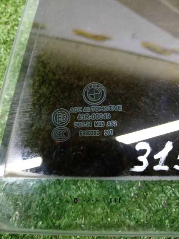 Стекло двери BMW 5-Series 2010 51357182125 F10, заднее левое