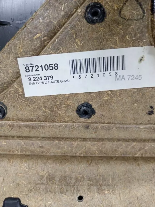 Обшивка двери BMW 3-Series 1998 51428224537 E46, задняя левая