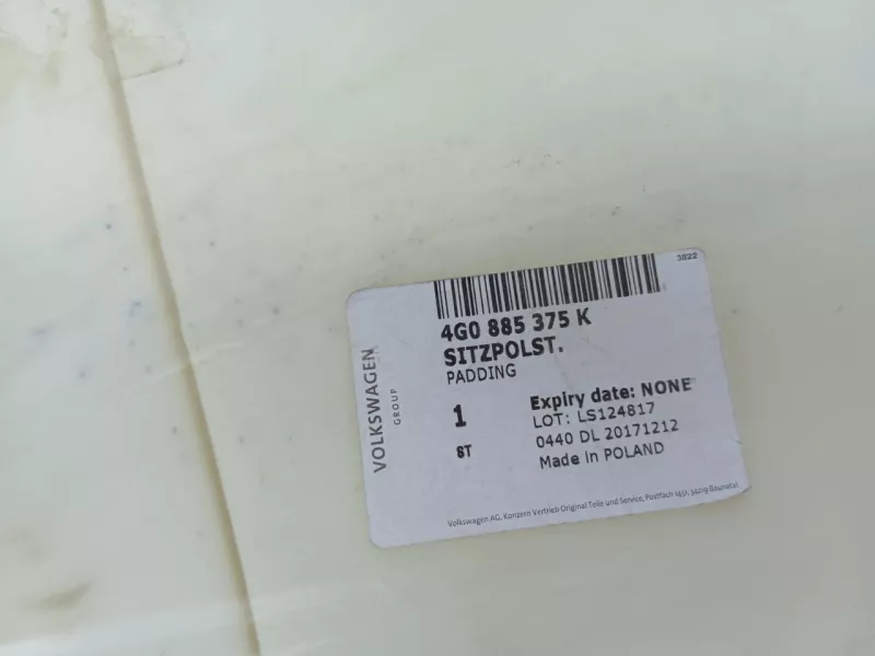 Подушка сиденья Audi A6 2018 4G0885375K C7, задняя