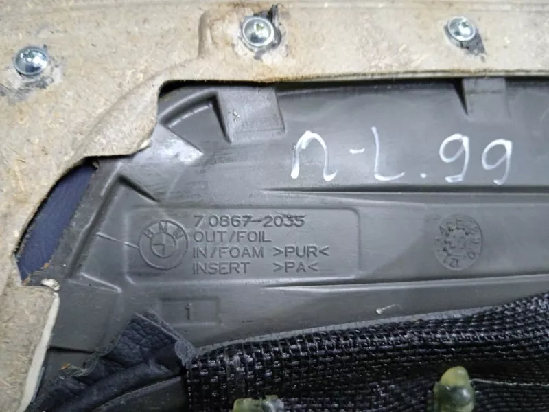 Обшивка двери BMW 3-Series 2001 51417043051 E46, передняя левая