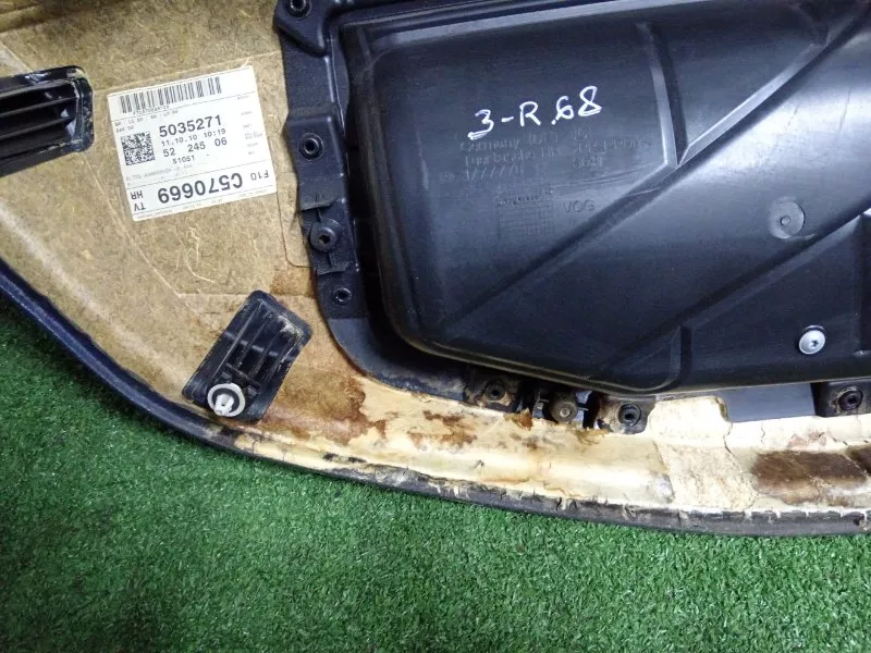 Обшивка двери BMW 5-Series 2010 51427273184 F10, задняя правая