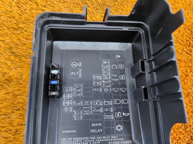 Крышка блока предохранителей