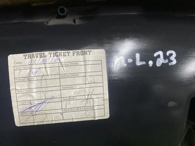 Обшивка двери BMW 3-Series 2005 51417144545 E90, передняя левая